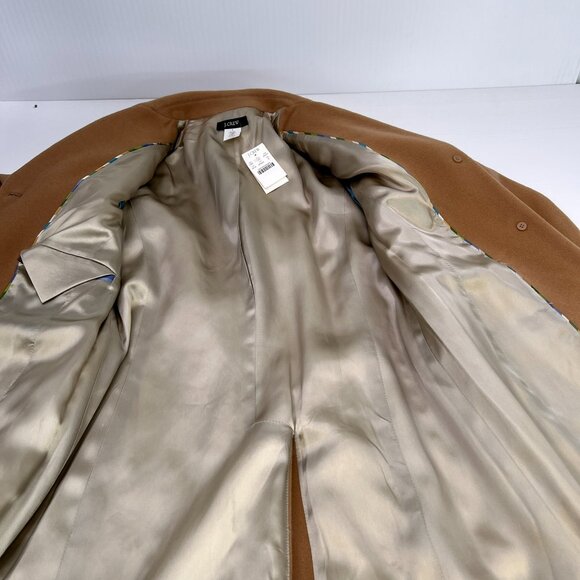 Vintage J.Crew Coat Women 6 Wool Cashmere Work Over Jacket Thinsulate Retro Core - Picture 14 of 16